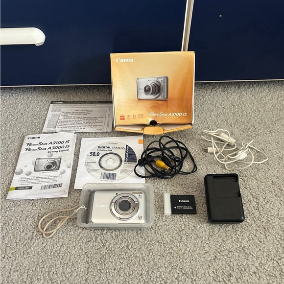 Canon Other - Canon PowerShot A3100 IS Digital Camera w/ Charger, Battery / NO Memory Card